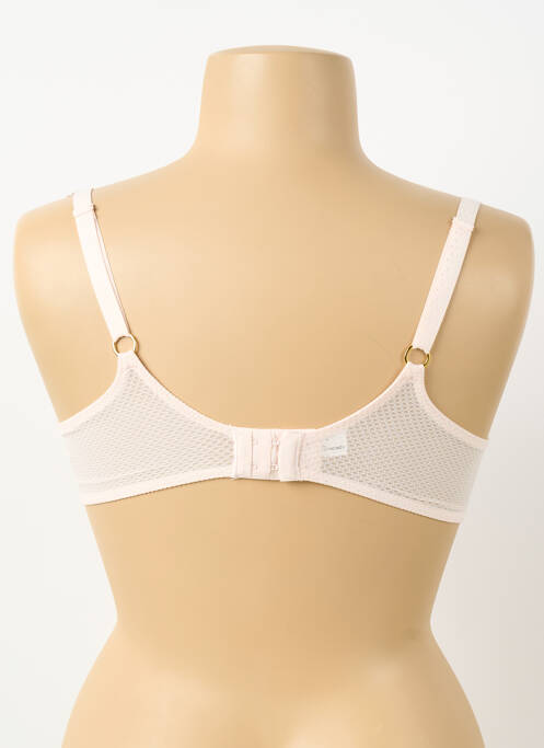 Sutien ușoară și transparentă sutien cupe întregi cu decolteu înalt roz CHANTELLE femme