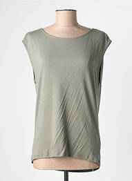 Top fără mâneci fără mâneci verde MAJESTIC FILATURES femme