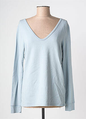 Top albastru MAJESTIC FILATURES femeie