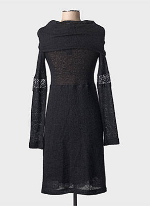Rochie midi mâneci lungi mâneci lungi negru ANNA RITA N femeie
