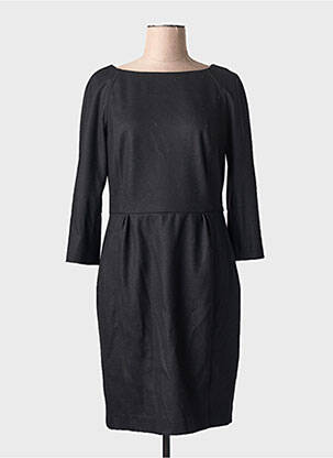 Rochie midi mâneci lungi mâneci lungi negru ZYGA femeie