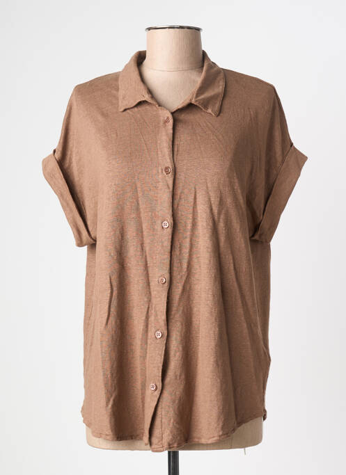 Cămașă maro MAJESTIC FILATURES femeie