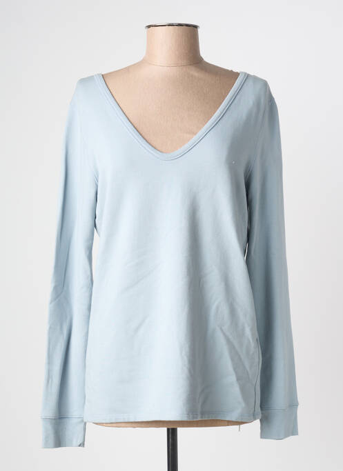 Top albastru MAJESTIC FILATURES femeie