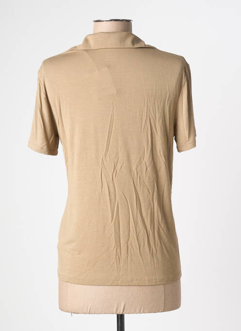 Polo bej MAJESTIC FILATURES femeie