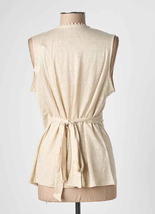 Top bej MAJESTIC FILATURES femeie