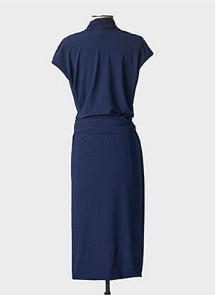 Rochie midi mâneci scurte mâneci scurte albastru HOTEL PARTICULIER femeie