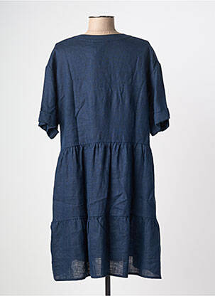 Rochie midi mâneci scurte mâneci scurte albastru ZYGA femeie