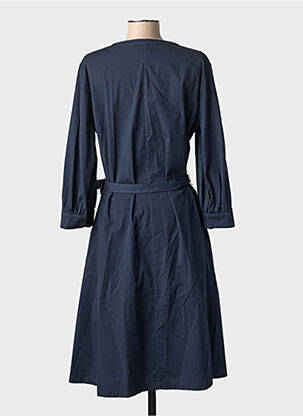 Rochie midi mâneci lungi mâneci lungi albastru ZYGA femeie