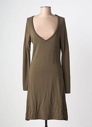 Rochie midi verde MAJESTIC FILATURES femeie