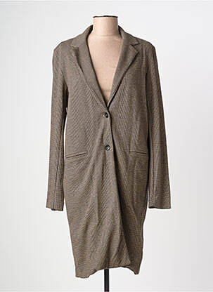 Jachete casual guler tip costum maro MAJESTIC FILATURES femeie