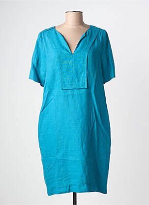 Rochie midi mâneci scurte mâneci scurte albastru ZYGA femeie