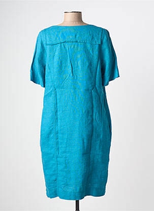 Rochie midi mâneci scurte mâneci scurte albastru ZYGA femeie