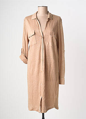 Rochie midi bej MAJESTIC FILATURES femeie