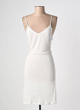 Jupon/fond de rochie croială cambrată alb MAJESTIC FILATURES femeie