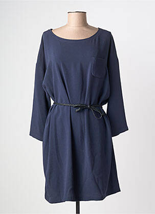 Rochie midi mâneci lungi mâneci lungi albastru ZYGA femeie