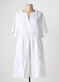 Rochie midi mâneci scurte mâneci scurte alb ZYGA femme