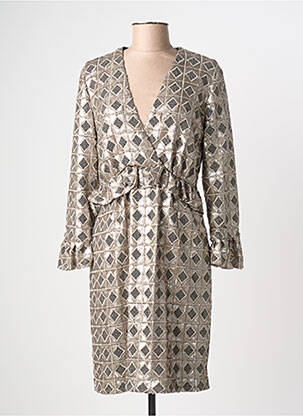 Rochie midi bej INTROPIA femeie