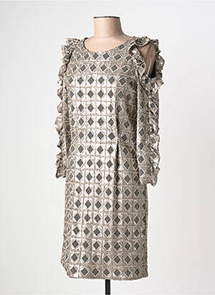 Rochie midi bej INTROPIA femeie