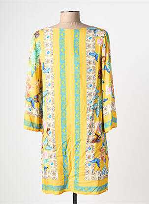 Rochie scurtă mâneci lungi mâneci lungi galben CHIARA FIORINI femeie