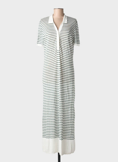 Rochie lungă alb MAJESTIC FILATURES femeie