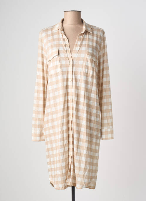 Rochie midi bej MAJESTIC FILATURES femeie