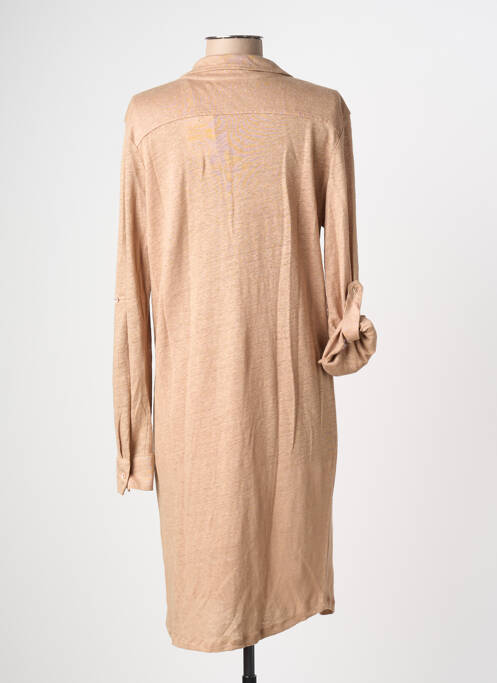 Rochie midi bej MAJESTIC FILATURES femeie