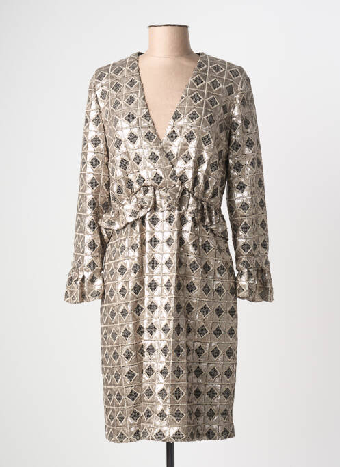 Rochie midi bej INTROPIA femeie