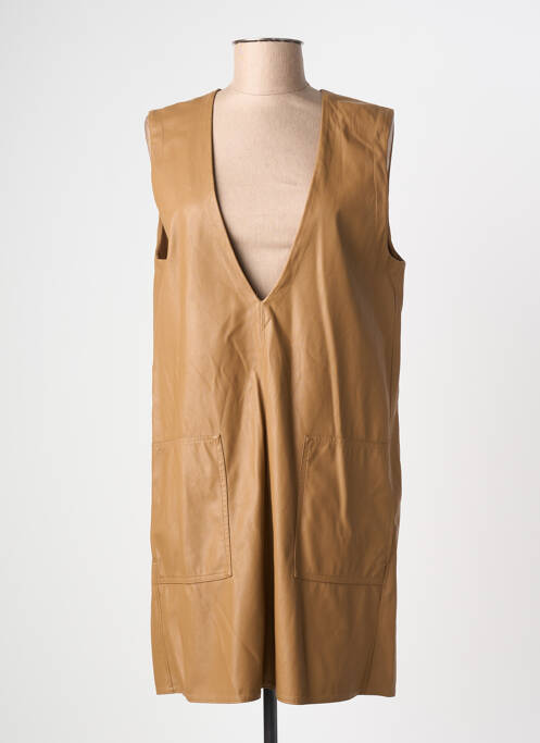 Rochie scurtă maro MAX MARA femeie