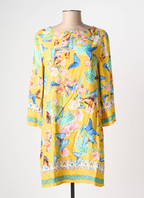 Rochie scurtă galben CHIARA FIORINI femeie