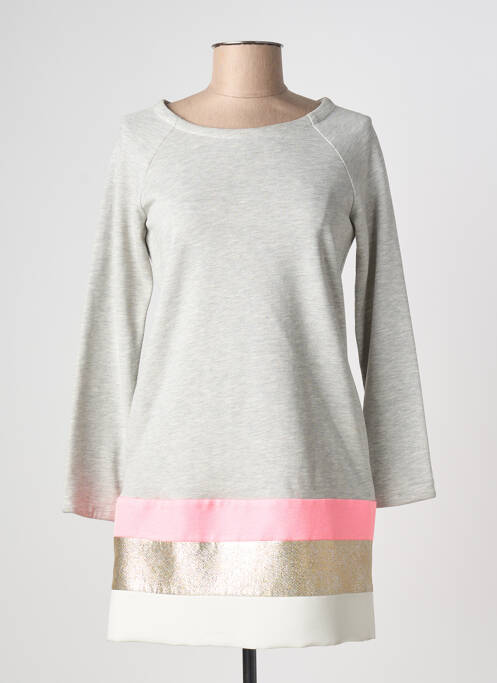 Rochie scurtă gri ELLA LUNA femeie