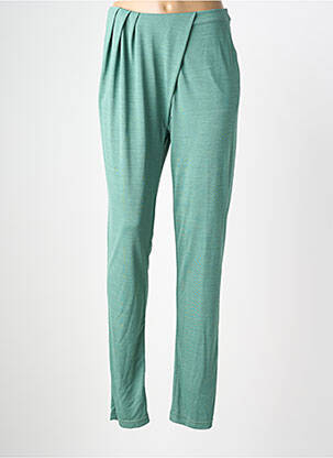 Pantalon slim talie elastică mărime normală verde CHACOK femeie