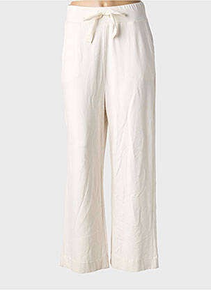 Pantalon larg buzunare mărime normală alb MAJESTIC FILATURES femeie
