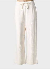 Pantalon larg buzunare mărime normală alb MAJESTIC FILATURES femme