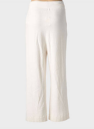 Pantalon larg buzunare mărime normală alb MAJESTIC FILATURES femeie