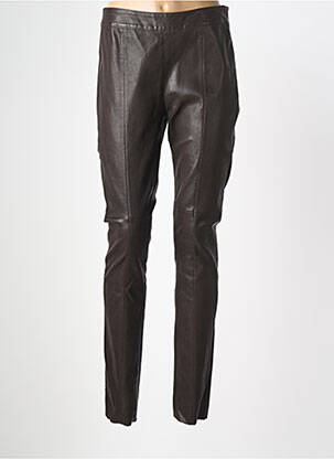Pantalon slim maro HOTEL PARTICULIER femeie