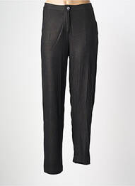 Pantalon drept elasticitate mărime normală negru MAJESTIC FILATURES femme
