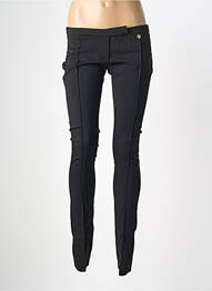 Pantalon slim țesătură poplin mărime normală negru MANGANO femeie
