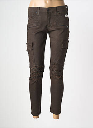 Pantalon slim elasticitate mărime normală maro HUDSON femeie