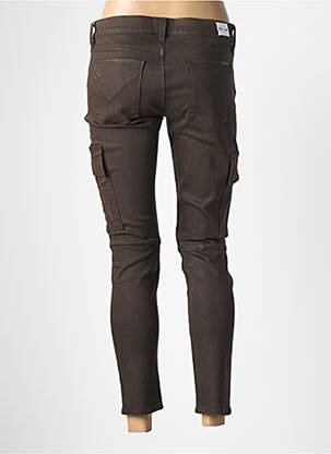 Pantalon slim elasticitate mărime normală maro HUDSON femeie