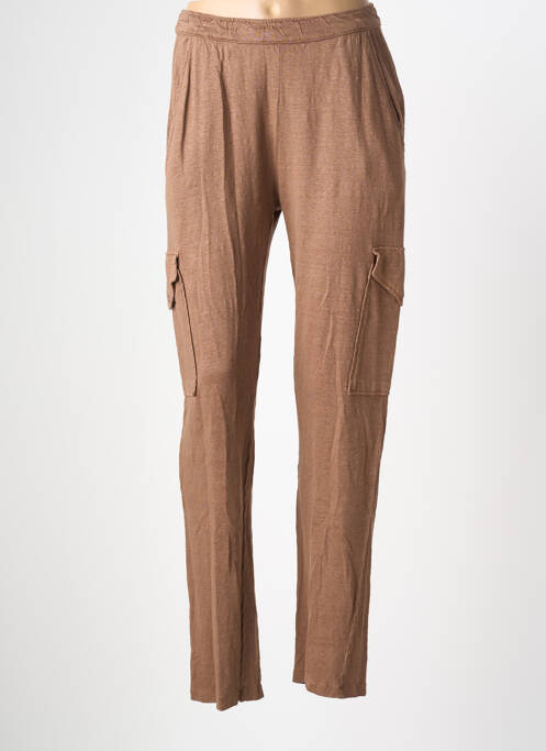 Pantalon slim maro MAJESTIC FILATURES femeie