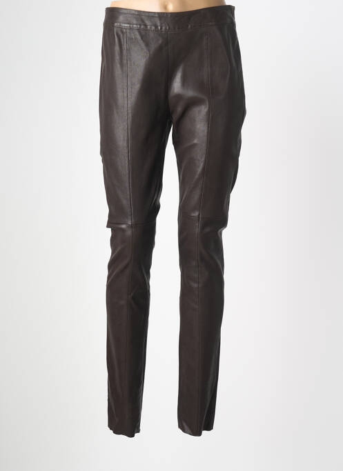 Pantalon slim maro HOTEL PARTICULIER femeie