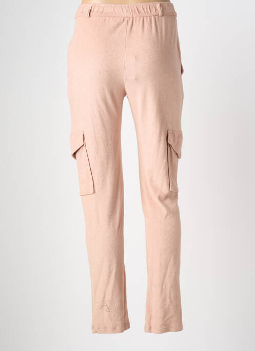 Pantalon slim roz MAJESTIC FILATURES femeie