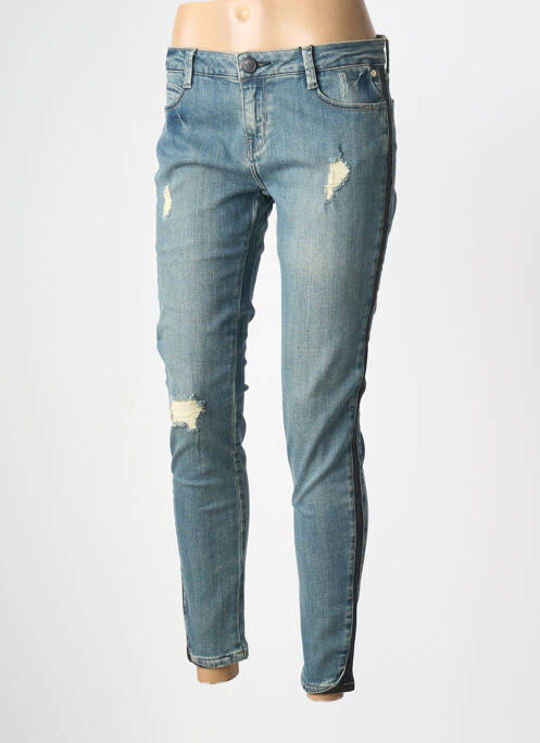 Blugi cu croială slim albastru GOLD ON THE ROCKS femeie