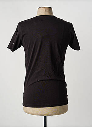 Tricou croială cambrată mâneci scurte negru RITCHIE bărbat