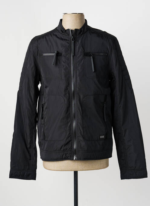 Jachetă vânt negru TEDDY SMITH bărbat