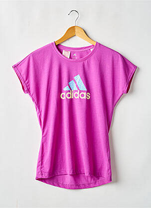 Tricou violet ADIDAS fată