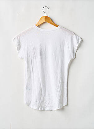 Tricou croială dreaptă mâneci scurte alb TEDDY SMITH fată