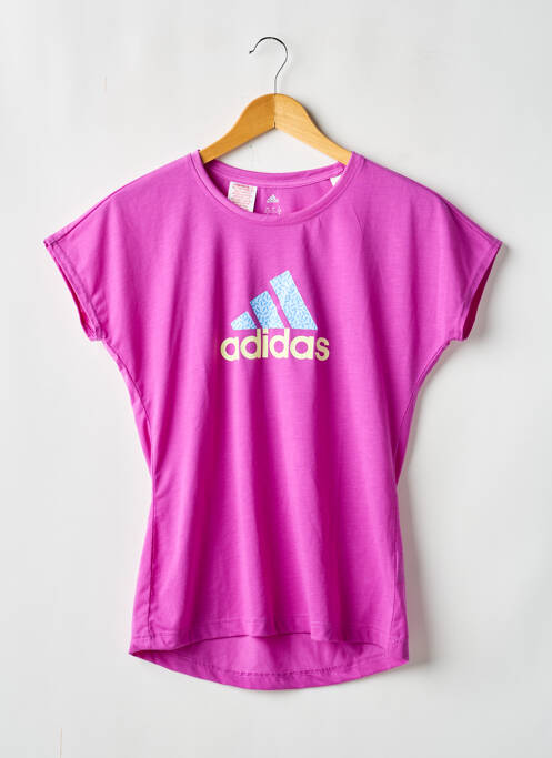 Tricou violet ADIDAS fată