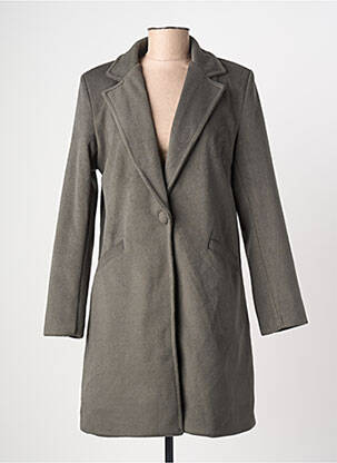 Palton lung verde JOLIFLY & JUSTINE Y femeie