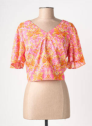 Top mâneci scurte mâneci scurte roz CERISE BLUE femeie